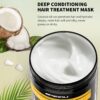 Hair Mask for Dry Damaged Hair, Keratin Hair, Deep Conditioning Hydrating for Coloured Hair, Coconut Oil Hair mask for Women with Curly Hair 500ML