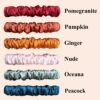 71y7UQhrIiL._SL1500_.jpg 6 Pcs Set 100% Pure Mulberry Silk Hair Scrunchies Silk Hair Ties with 6 Chic Colors Everyday Skinny Scrunchies Silk Ponytail Holders Hair Care No Damage (Vintage)