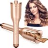 Automatic Curling Iron, Professional Automatic Hair Curler with 1" Curling Iron Large Slot & 4 Temperature & 3 Timer, Dual Voltage Anti-Tangle Rotating Curling Iron with Auto Shut-Off for Hair Styling