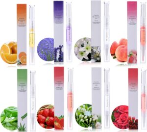 Cuticle Oil Pen for Nail Care,8PCS Nail Oil Pen with Natural Ingredients Revitalize Pen Gel Manicure Pedicure nail art Treatment (Mix)