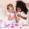 Kids Makeup Set for Girls, Washable Cosmetics Kit with Unicorn Makeup Bag, Hair Chalks, Makeup Palette, Birthday for Little Girl Princess