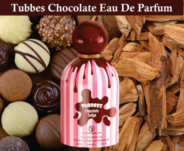 Sapphire’s choice - Tubbees Chocolate Fudge Perfume | Tubbees Chocolate Perfume for Kids 50ml | Chocolate, Sandalwood and Vanilla Fragrance | Tubbees Chocolate Fudge Eau De Parfum Made in Dubai