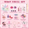 Anpro Pretend Makeup Sets for Girls, Kid-Safe Washable Fake Play Real Make up Set Starter kit, Childrens Princess Pretend Play Toys Presents, Birthday Toys Gift for 3 -12 Years Old Girl