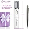 Own Harmony Electric Foot File Callus Remover & Electronic Nail File (4 in 1) Best Mani Pedi Tools - Professional Manicure & Pedicure Care Set - Perfect Toenail Polisher and Shine Buffer (USB Cord)