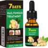 Ginger Nail Treatment Nail Support Nail Care - Ginger Nail Growth Serum, 7 Days Nail Treatment, Ginger Cuticle Care Oil for Nails, Nail Strengthener For Damaged Nails, Fungal Nail Treatment