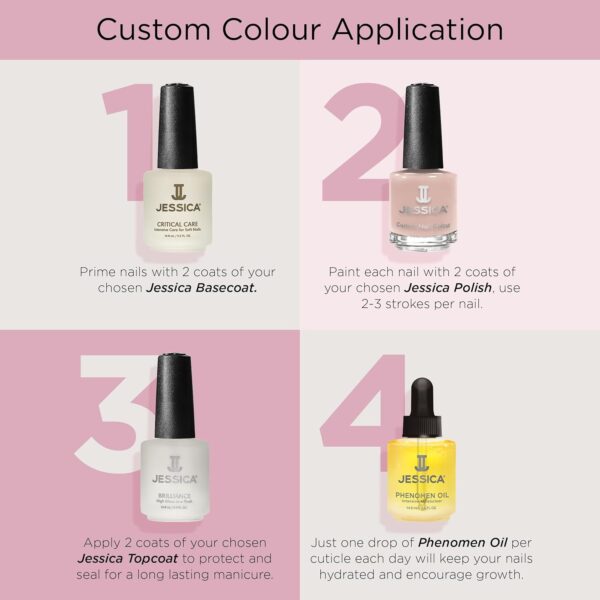 JESSICA Phenomen Cuticle Oil for Nails, Intensive Moisturiser, Natural Jojoba, Almond and Rice Oils, Heals, Rehydrates, 14.8ml