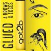 got2b Glued 4 Brows & Edges Gel 2 in 1 16ml, Screaming Hold Brow Gel, Clear Eyebrow Gel for Long-Lasting Looks, Strong Holding Brow Gel got2b, Vegan Formula*, Naturally Derived Ingredients