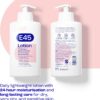 E45 Moisturising Lotion 500 ml for Dry & Sensitive Skin - Long-Lasting Hydration Protect from Dryness, Reduce Redness - Dermatological Body Moisturiser Lotion - Body Lotion - Daily Moisturiser