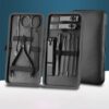 71zyuDHl0kL._AC_SL1500_.jpg Manicure Set Nail Clippers Pedicure Kit -12PCS Stainless Steel Manicure Kit, Professional Grooming Kits, Nail Care Tools with Luxurious Travel Leather Case Gift Box (Black, 12)