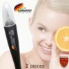 3 Swords Germany - brand quality CUTICLE REMOVER TRIMMER KNIFE (2 pieces) manicure pedicure grooming for professional finger & toe nail care by 3 Swords, Made in Germany (7865)