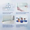 HNNHOME® Rubber Plastic Bath Shower Screen Seal Strip For 8-10mm Glass Door Straight up to 20mm Gap