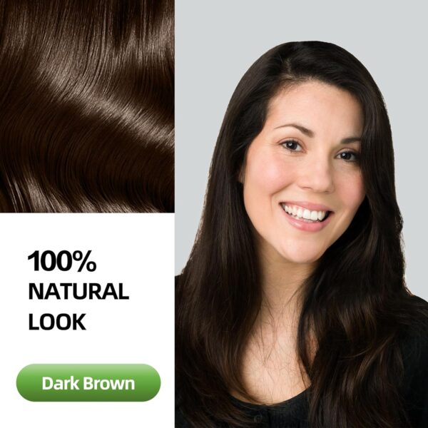 Hair Dye Shampoo 3 in 1 for Gray Hair Coverage, Herbal Ingredients Natural Shampoo Hair Dye for Women & Men/Ammonia-Free 520ml(Dark Brown)
