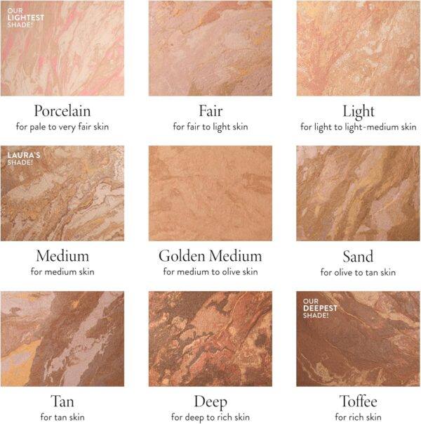 LAURA GELLER Baked Balance-n-Brighten Colour Correcting Powder Foundation (Fair) Buildable Light to Medium Coverage Baked Foundation, Demi-Matte Finish