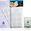 Non-Slip Bath & Shower 28x Clear Stickers - FREE FITTING TEMPLATE INCLUDED - Modern Stylish Alternative to a Rubber Suction Mat - Strong Textured Adhesive Anti Skid Safety Discs - SLIPS AWAY®