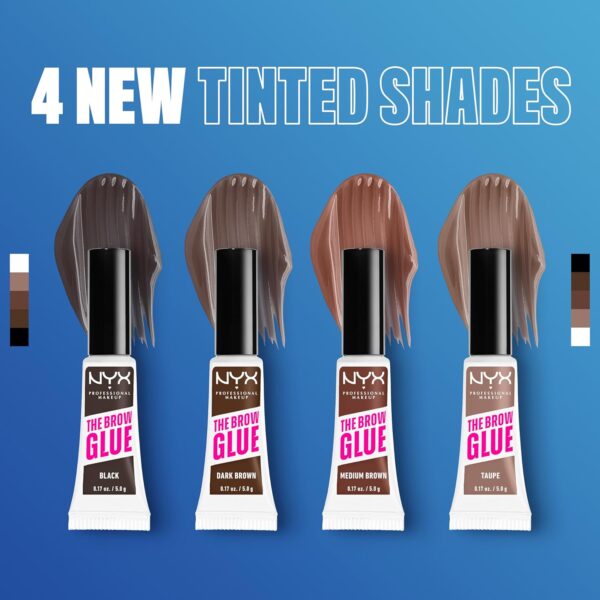 NYX Professional Makeup Brow Glue, Instant Brow Styler, Laminated Brow look, Clear