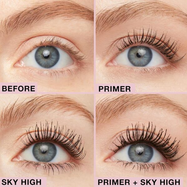 8117pu5y6KL._AC_SL1500_.jpg Maybelline New York Lash Sensational Sky High Boosting Tinted Primer, Lengthening & Thickening Primer Lashes Care, Serum Infused Base with Vitamin B5 & Ceramides
