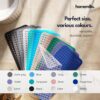 Homerella Bath Mat Non-Slip Skin Sensitive 88 x 39 cm Including Hanging | Non Slip Bath Mat BPA Free | Shower Mat Mould Resistant & Machine Washable