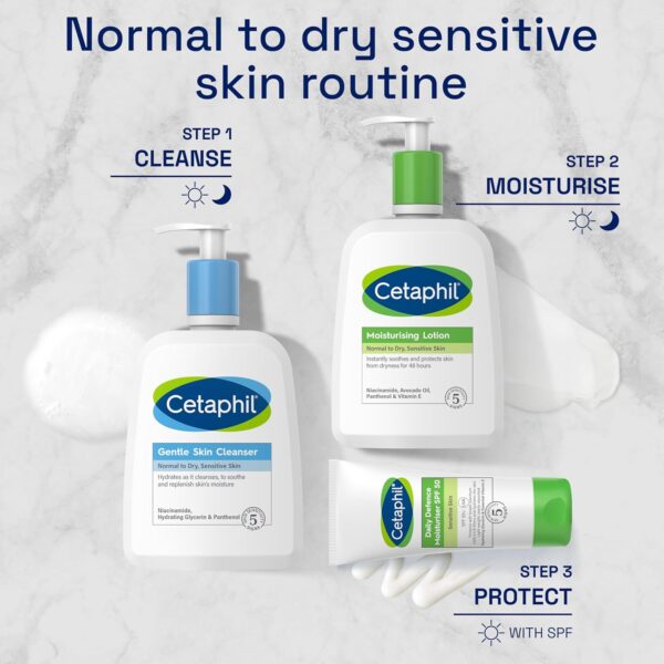 Cetaphil Gentle Skin Cleanser, 473ml, Face & Body Wash, For Normal To Dry Sensitive Skin, With Niacinamide & Glycerin, Soap Free