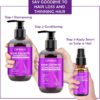 GIFBEA Hair Growth Shampoo and Conditioner Set with Rosemary Oil Serum, Biotin, Argan, Castor, Coconut, Keratin, Rice Water - Hair Loss Treatment, Thickening for Women and Men