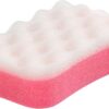 Manicare Luxury Massage Bath Sponge, Wash Exfoliate And Massage, Shower Body Scrubber, Pink Double Sided Cleaning Sponge, Durable And Long lasting, Lather And Use With Shower Gel Or Body Wash