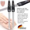 3 Swords Germany - Sapphire Metal Nail File 2 Pieces with 1 Piece 3-Way Nail Buffer – Nail Care for You Made in Germany
