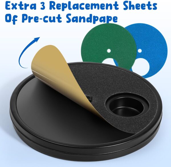 KIKIGOAL Dog Scratch Board for Nails with Snack Box & 3 Replacement Sandpaper Sheets,Dog Nail Grinding Pad for Small & Large Dogs,Puppy Nail Care,Durable Scratch Pad for Indoor Use,Easy Grooming Tool