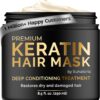 SUNATORIA Keratin Hair Mask - Professional Deep Hair Conditioner - Dry, Split End, Damaged Hair Repair Treatment - Vitamin Complex with Omega 3, 9, Vitamin E Oil - Protein Hair Care
