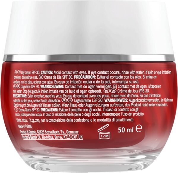 Olay Regenerist Whip Day Face Cream SPF30, Lightweight Anti-Wrinkle + Firming Skincare Moisturiser with Sun Protection, Anti-Ageing Niacinamide and Peptides, Renews, Firms and Hydrates 50ml