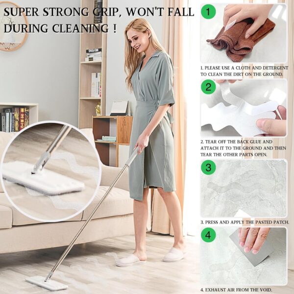 LUFFLOK 24 Pcs Bath Stickers, Non Slip Bath Stickers, Transparent Self-Adhesive Shower Stickers, Anti Slip Grip Stickers for Bath Tub, Stairs, Shower Room, Slippery Surfaces (24 Pcs)