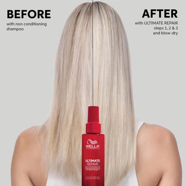 Wella Professionals Ultimate Repair Gift Set | Includes Shampoo, Conditioner and Miracle Hair Rescue Spray Serum | Ultimate Daily Routine for Damaged Hair