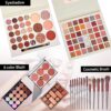 All in One Makeup Kit, Makeup Kit for Women Full Kit, Travel Makeup Kit, Makeup Gift Set for Women, Makeup Essential Bundle Include Foundation Eyeshadow Lipstick Eyebrow Pencil Cosmetic Brush Set