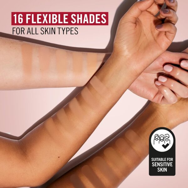 Rimmel Lasting Finish 25 HR Compact Foundation 003 Sesame, Matte Buildable Coverage, Powder-to-Cream, Anti-Pollution Shields, SPF 20, Hyaluronic Acid, Waterproof, Hides Imperfections