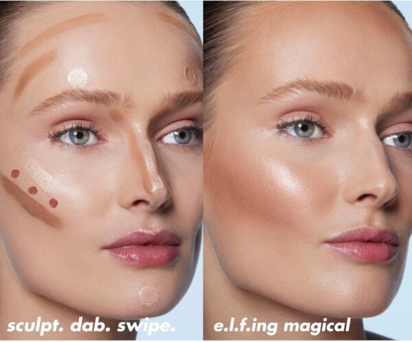 e.l.f. Halo Glow Contour Beauty Wand, Liquid Contour Wand For A Naturally Sculpted Look, Buildable Formula, Vegan & Cruelty-free, Light/Medium