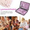 Manicure Set Professional Pedicure Kit Nail Clippers Kit - 18 Pcs Nail Care Tools - Grooming Kit with Luxurious Upgraded Travel Case (Purple)