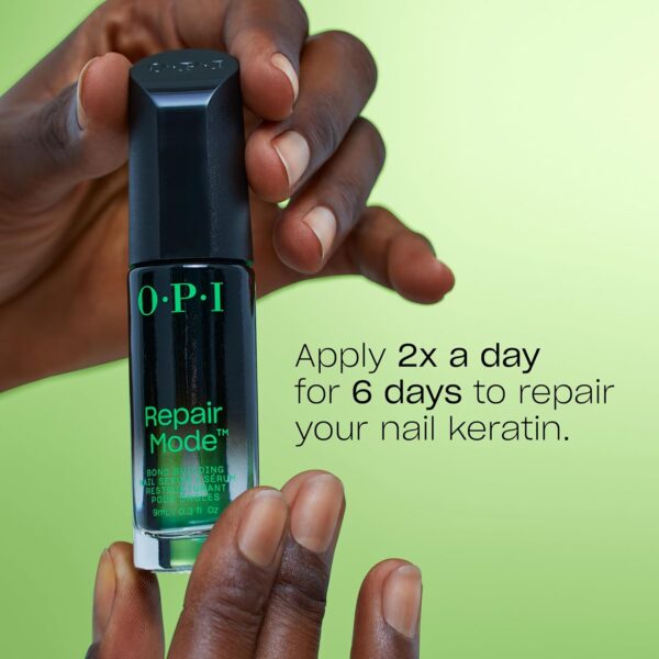 OPI Repair Mode Nail Polish Nail Repair and Strengthening Vegan Formula, Patented Bond Building Nail Serum Repairing 99% Of Nail Keratin, Professional Nail Strengthener for Damaged Nails, 9ml