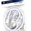 Double Tap Shower Head with Clamps - Bath Sink Shower Attachment for Bath Taps Shower Head Hose Spray Hair Dresser Pet Push On Mixer - for Round taps up to 2cm in Diameter 1.5-1.7m with Clamps