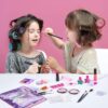 Yetech Kids Washable Makeup Set, 23PCS Safety Tested Real Cosmetics Kit for Kids With Mermaid Bag Birthday for Girls Age 4-8
