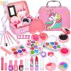 Chennyfun 24 PCS Kids Makeup Set for Girls, Non-Toxic Makeup Set for Little Girls, Washable Make Up Kit Girls Toys, Toddler Cosmetic Makeup Sets Kids Toys, Princess Birthday Gift for 4+ Year Old Girls