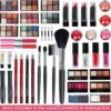 JasCherry All-in-One Make-up Box Set Multi-purpose Cosmetic Storage Beauty Case Professional Contain Eyeshadow Concealer Lip gloss Blusher Compact Powder Eyebrow and Makeup Pencil Brush #1