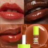 NYX Professional Makeup Lip Gloss, High Shine, Non-Sticky FInish, 12 Hours Hydrating, Fat Applicator, With Squalane, Raspberry and Cloudberry Oils, Fat Oil Lip Drip, Shade: Scrollin