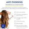 Routine Wellness Anti-Thinning Shampoo and Conditioner Set for Thinning Hair - Biotin DHT Blocker Women & Men - Color Safe Shampoo for Hair Loss & Healthier Growth - Coconut & Vanilla (Pack of 2)