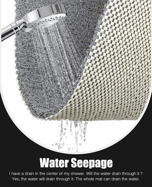 Bingobang Bath Mats Non Slip,Shower Mat Rubber 80x40cm,Extra Soft Anti-Mould, Machine-Washable,For Bathroom Floor,Bathtub(Grey)