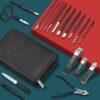 Manicure Set 18pcs,DUAIU Manicure Pedicure Tools Kit,Nail Clipper Set Gifts for Women/Men,Stainless Steel Nail Set Manicure For Toe and Finger Nails Grooming Care with Zipper Bag