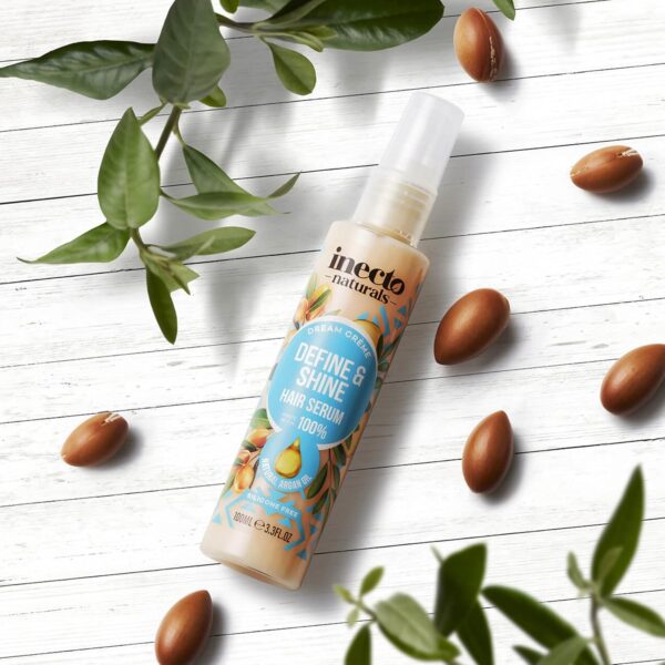 INECTO Argan Dream Creme Shine & Define Hair Serum 100ml, Nourishing Fatty Acids, Repairs & Revitalises Hair, Preserves Moisture Making Hair Silky & Easier to Style