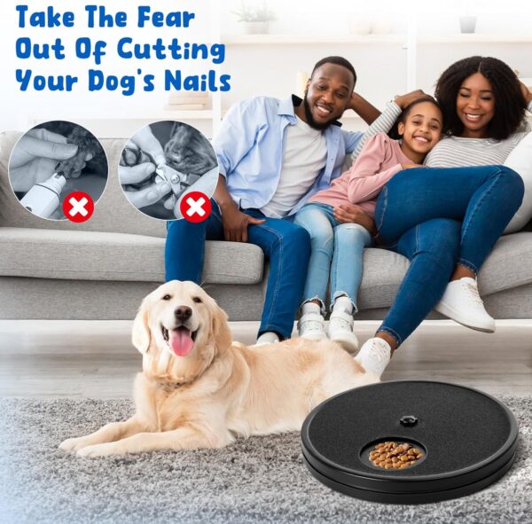 KIKIGOAL Dog Scratch Board for Nails with Snack Box & 3 Replacement Sandpaper Sheets,Dog Nail Grinding Pad for Small & Large Dogs,Puppy Nail Care,Durable Scratch Pad for Indoor Use,Easy Grooming Tool