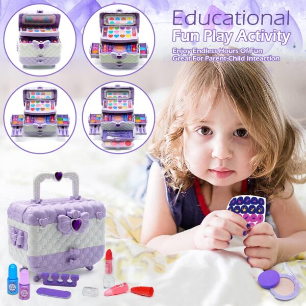 Kids Makeup Sets Girls Toys - unicorn gifts for girls Washable Make Up Starter Kit, Childrens Princess Pretend Play Games kids Toys Presents, Little Girl Birthday Gifts Set For Age 4-12 Year Old