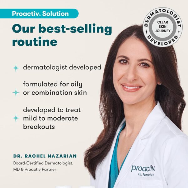 81EsXkJgRvL._AC_SL1500_.jpg Proactiv Solution 60 Day Facial Cleansing 3-Step Routine, 1 x Cleanser 120 ml, 1 x Facial Toner 120 ml, 1 x Hydrator 60 ml (Pack of 1)