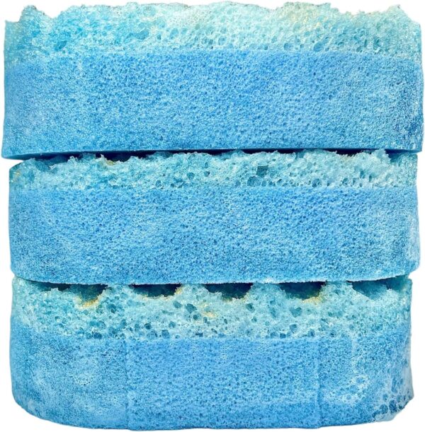 Baby Powder Exfoliating Soap Sponge | Shower Soap | Soap Filled Sponge | Shower Puff | Exfoliating Body Wash | Tan Remover & Body Scrub | SLS Free Soap | Small Gifts Bath Products | Stocking Fillers