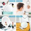 MIYADIVA Magnifying Mirror with Light, 20x Makeup Mirror with Light for Plucking Eyebrows