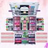 JasCherry All-in-One Make-up Box Set Multi-purpose Cosmetic Storage Beauty Case Professional Contain Eyeshadow Concealer Lip gloss Blusher Compact Powder Eyebrow and Makeup Pencil Brush #1